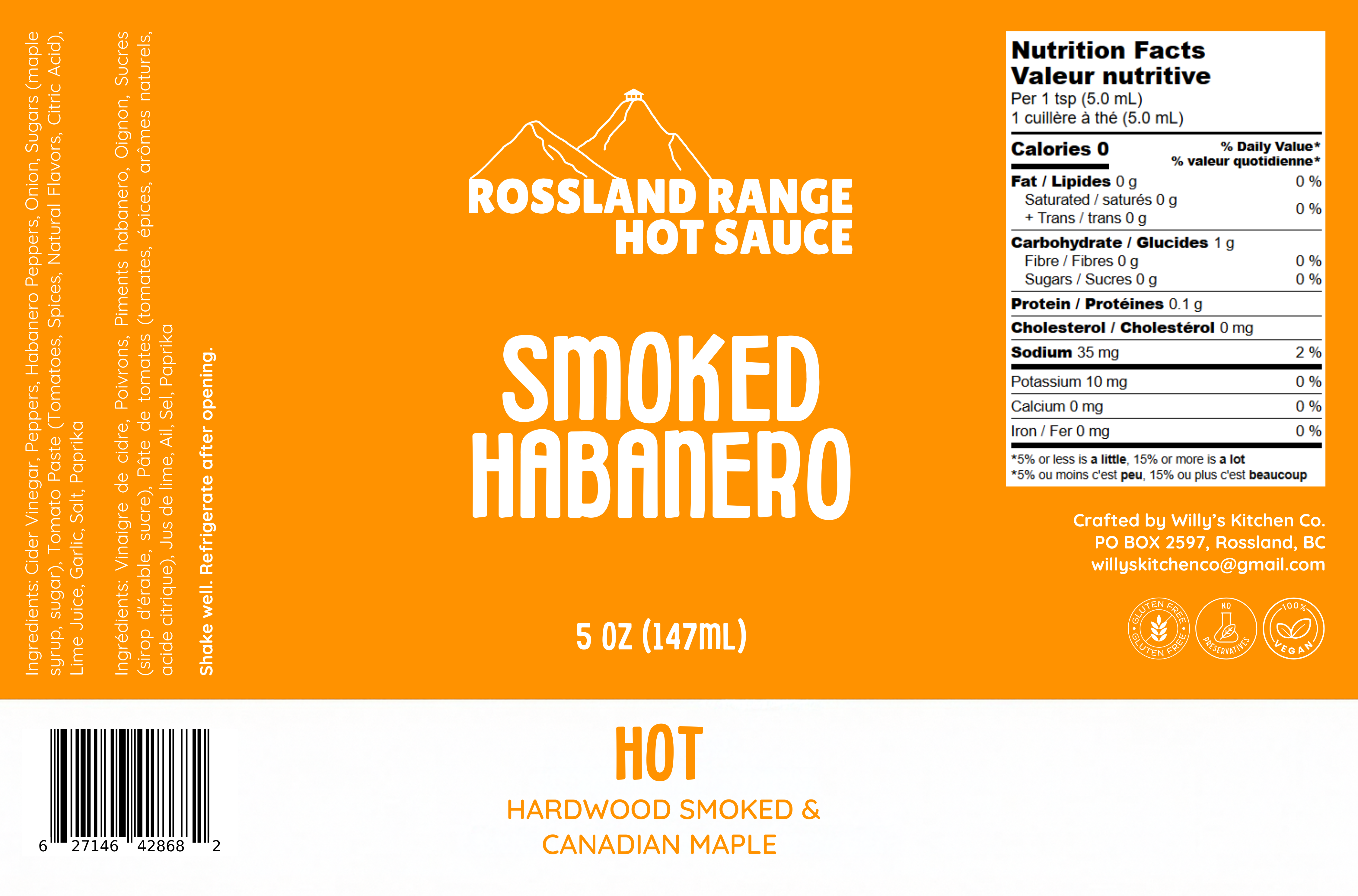 Smoked Habanero label